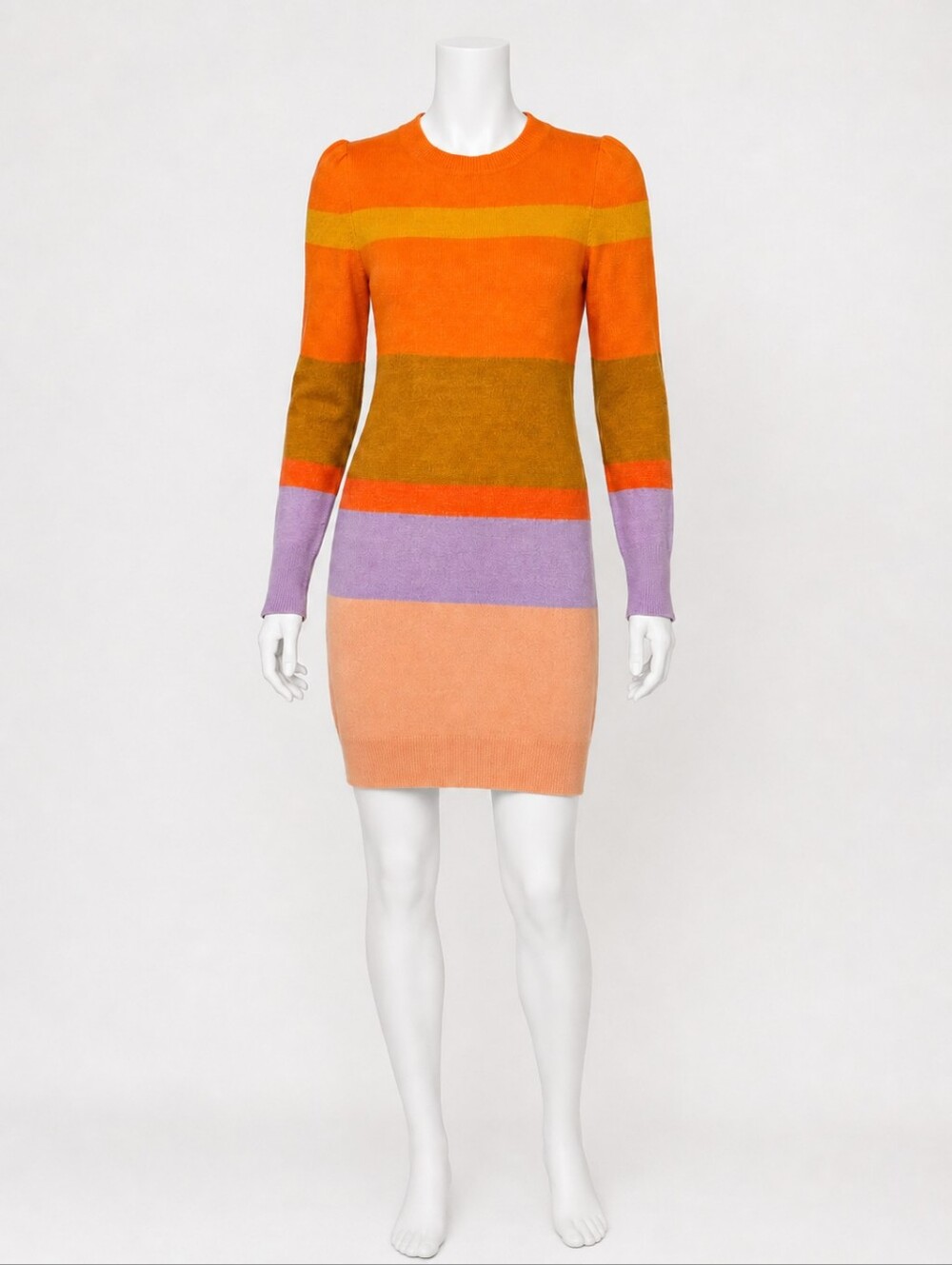 FARM RIO X ANTHROPOLOGIE | Colorblock Knit Sweater Dress S NWT